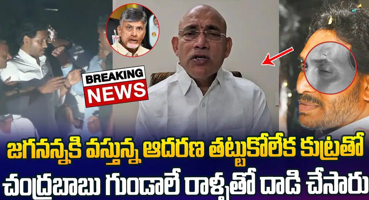 Ys jagan : జగనన్న పై రాయి దాడి వెనుక చంద్రబాబు హస్తం..!