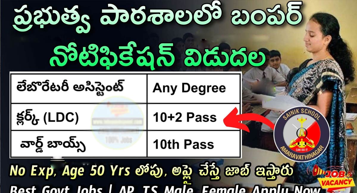 Govt Jobs : 10th అర్హతతో ప్రభుత్వ ఉద్యోగాలు… ఎలా అప్లై చేయాలంటే…!