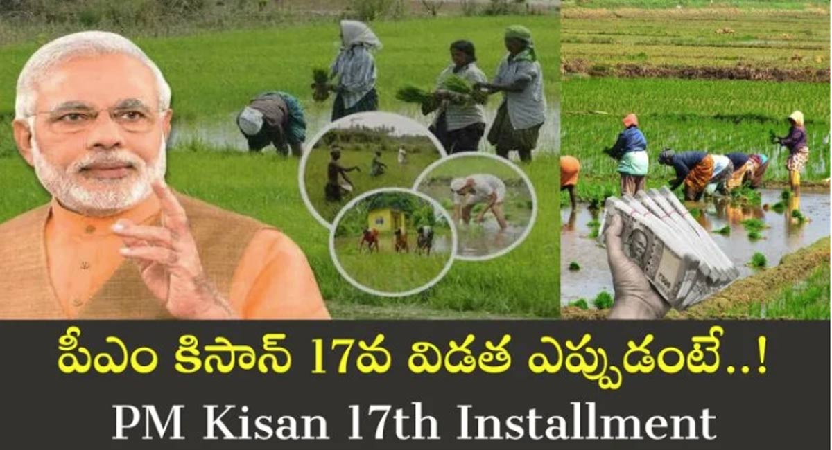 PM Kisan : రైతులకు కేంద్ర ప్రభుత్వం శుభవార్త… పీఎం కిసాన్ 17వ విడత విడుదల…!