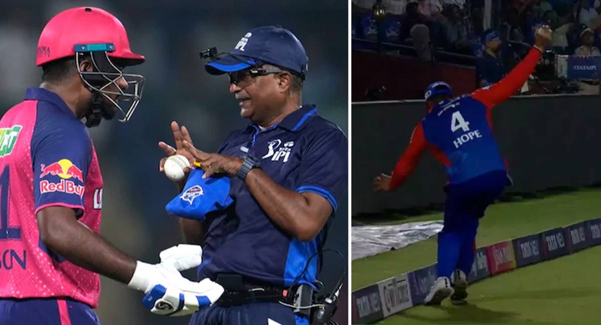 Sanju Samson : సంజూ శాంస‌న్ ఔట్ విష‌యంలో పెద్ద వివాద‌.. అంపైర్‌తో గొడ‌వేసుకున్నాడుగా..!