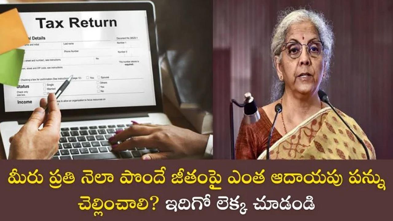 Income Tax : మీరు ఉద్యోగులా… ప్రతినెలా వచ్చే జీతం పై ఎంత ఆదాయపు పన్ను చెల్లిస్తున్నారో తెలుసుకోండిలా…!