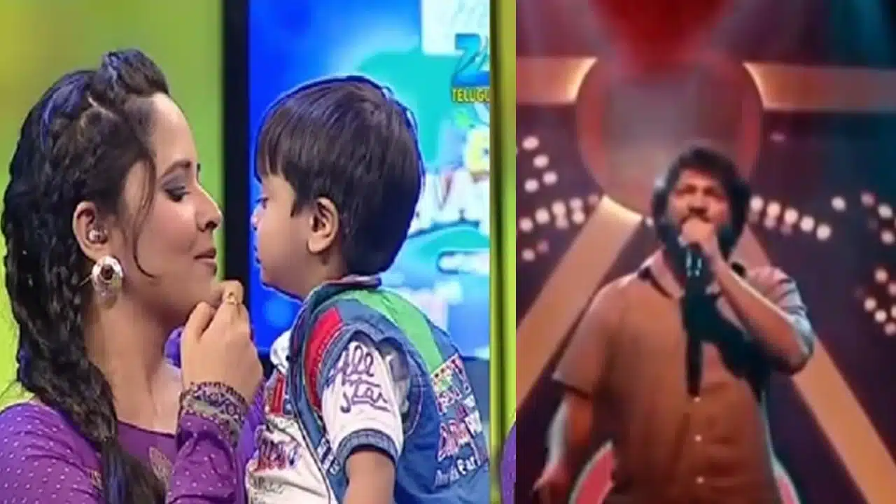 Anasuya : చిన్న పిల్లాడితో పెదాలపై అనసూయ ముద్దు.. ఓ రేంజ్లో వార్నంగ్ ఇచ్చిన సింగర్...!