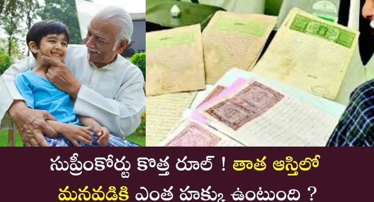 Supreme Court  : సుప్రీం కోర్ట్ న్యూ రూల్... తాత ఆస్తిలో మనవడికి హక్కు ఉంటుందా...