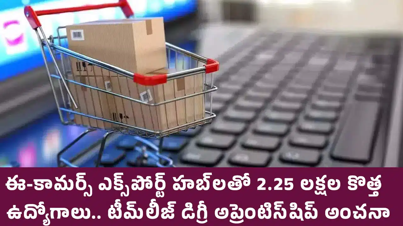 ఈ-కామర్స్ ఎక్స్‌పోర్ట్ హబ్‌లతో 2.25 లక్షల కొత్త ఉద్యోగాలు.. టీమ్‌లీజ్ డిగ్రీ అప్రెంటిస్‌షిప్ అంచనా…!!
