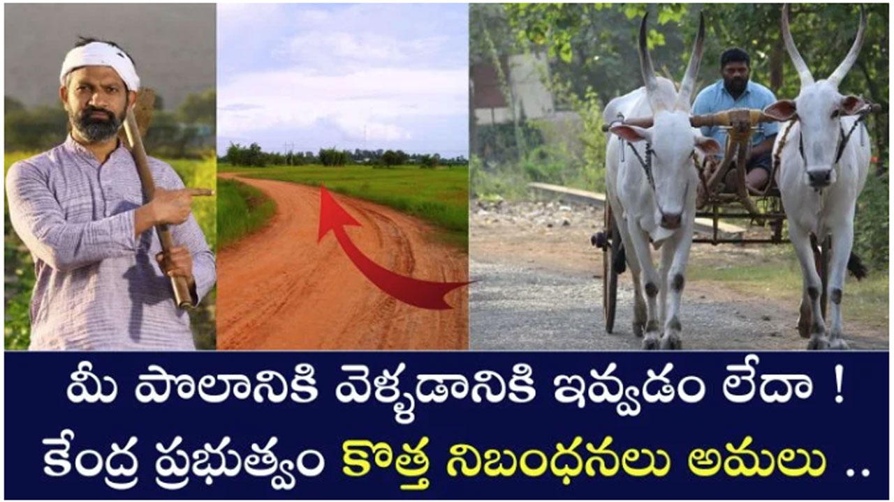 New Rules for Farmers : రైతులకు కేంద్రం ప్రభుత్వం కొత్త రూల్.. పొలానికి వెళ్లడానికి ఇవ్వకపోతే..!