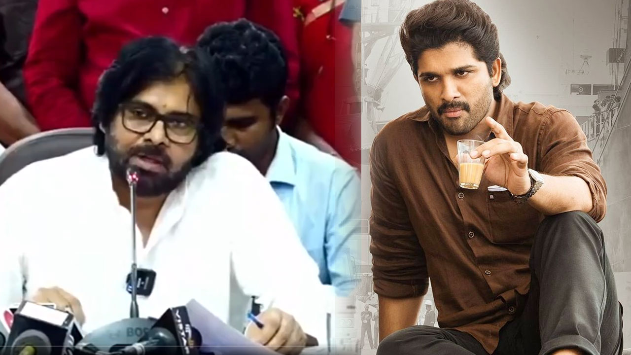 Pawan kalyan : అల్లు అర్జున్‌ని టార్గెట్ చేస్తూ ప‌వ‌న్ సంచ‌ల‌న వ్యాఖ్య‌లు.. ముదురుతున్న మెగా- అల్లు వివాదం..!