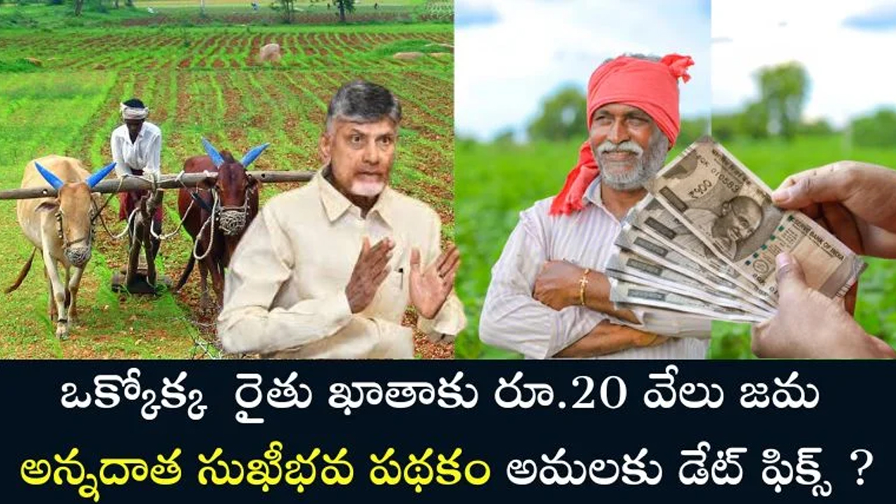 Farmers : రైతుల ఖాతాలోకి రూ.20 వేలు.. అన్న‌దాత సుఖీభ‌వ ప‌థ‌కం అమ‌లు తేదీ ఫిక్స్ !