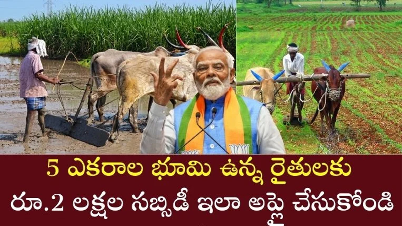 Land : 5 ఎకరాల కంటే తక్కువ భూమి ఉన్న రైతులకు శుభవార్త.. రూ.2 లక్షల సబ్సిడీ..!