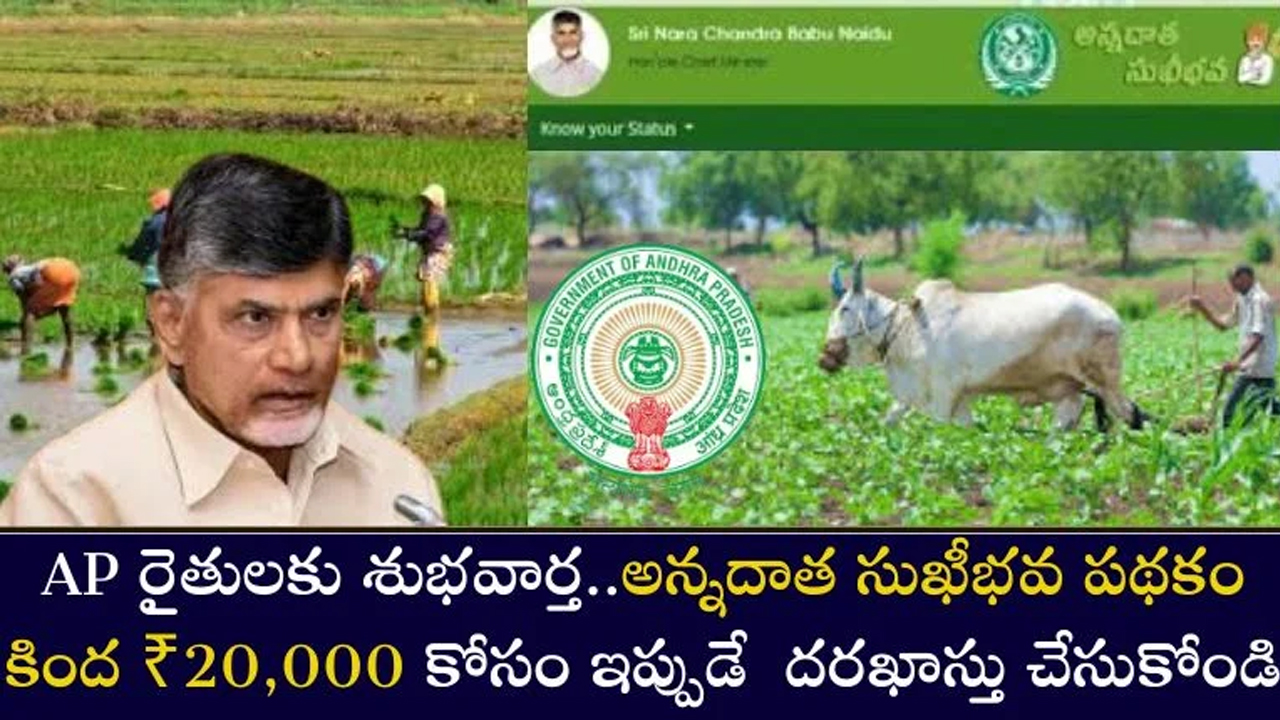 Annadata Sukhibhava Scheme : రైతులకు ఏపీ ప్రభుత్వం శుభవార్త.. అన్నదాత సుఖీభవ పథకం ఏర్పాటు 20000 కావాలంటే ఇలా చేయండి..!