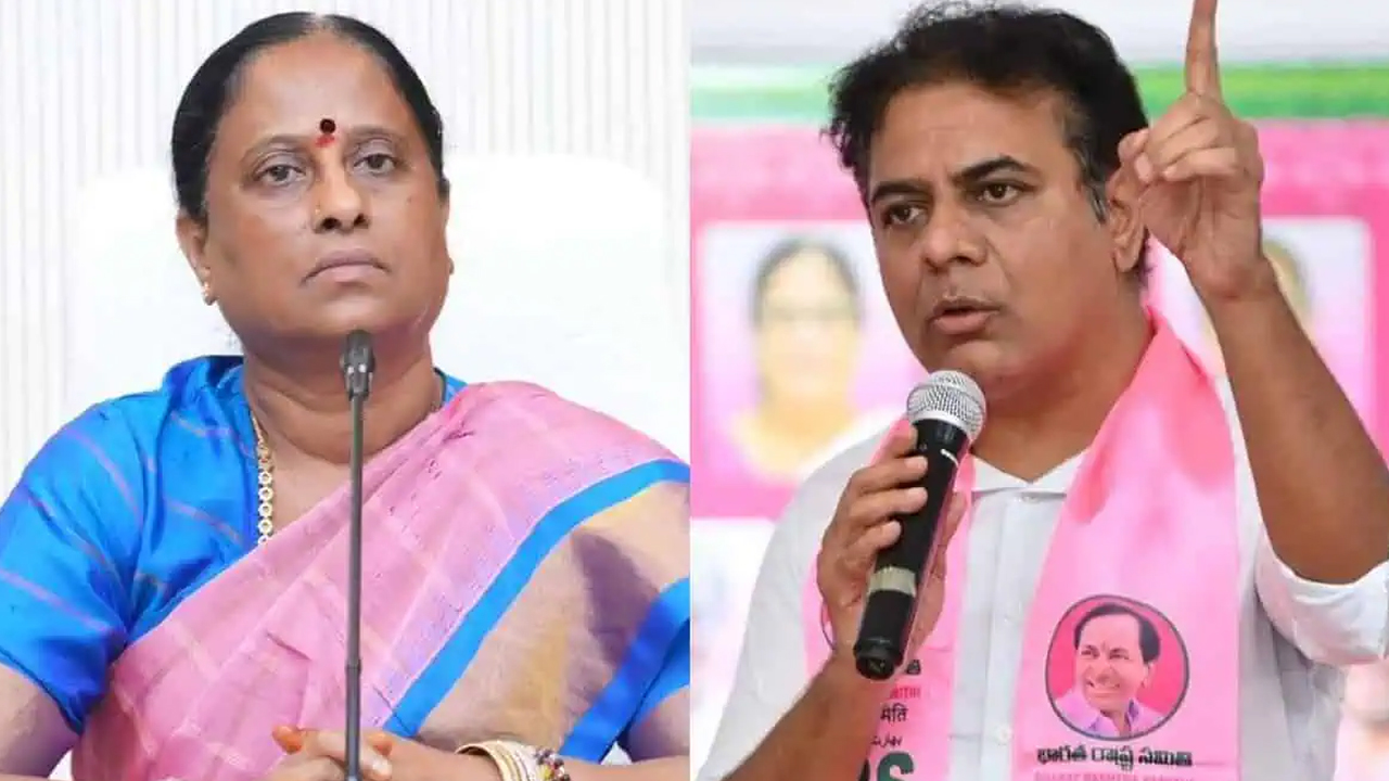 KTR : క్ష‌మాప‌ణ‌లు చెప్ప‌కుంటే ప‌రువున‌ష్టం దావా.. మంత్రి కొండా సురేఖకు కేటీఆర్ లీగల్ నోటీసు..!