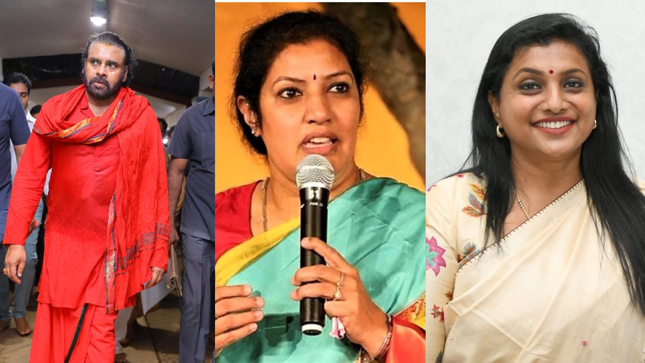 Roja : ప‌వ‌న్, పురంధేశ్వ‌రిల‌ని టార్గెట్ చేస్తూ సంచ‌ల‌న వ్యాఖ్య‌లు చేసిన రోజా..!