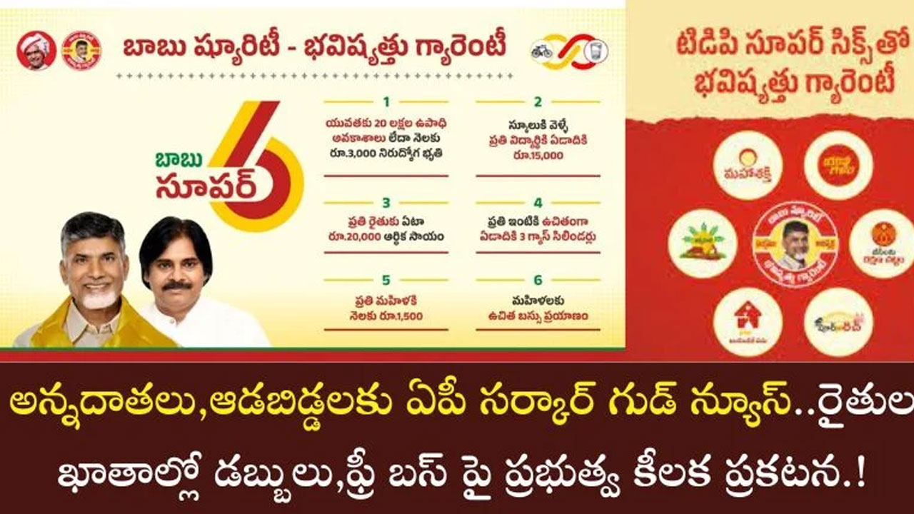 Farmers And Woman : అన్నదాతలు, ఆడబిడ్డలకు ఏపీ సర్కార్ శుభవార్త.. రైతుల ఖాతాల్లో డబ్బులు..!