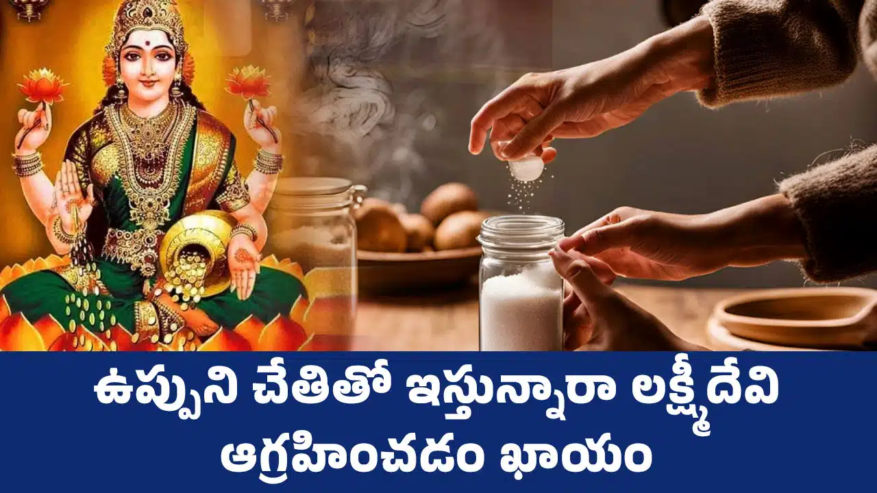 Goddess Lakshmi : ఉప్పుని చేతితో ఇస్తున్నారా.. లక్ష్మీదేవి ఆగ్రహించడం ఖాయం...!