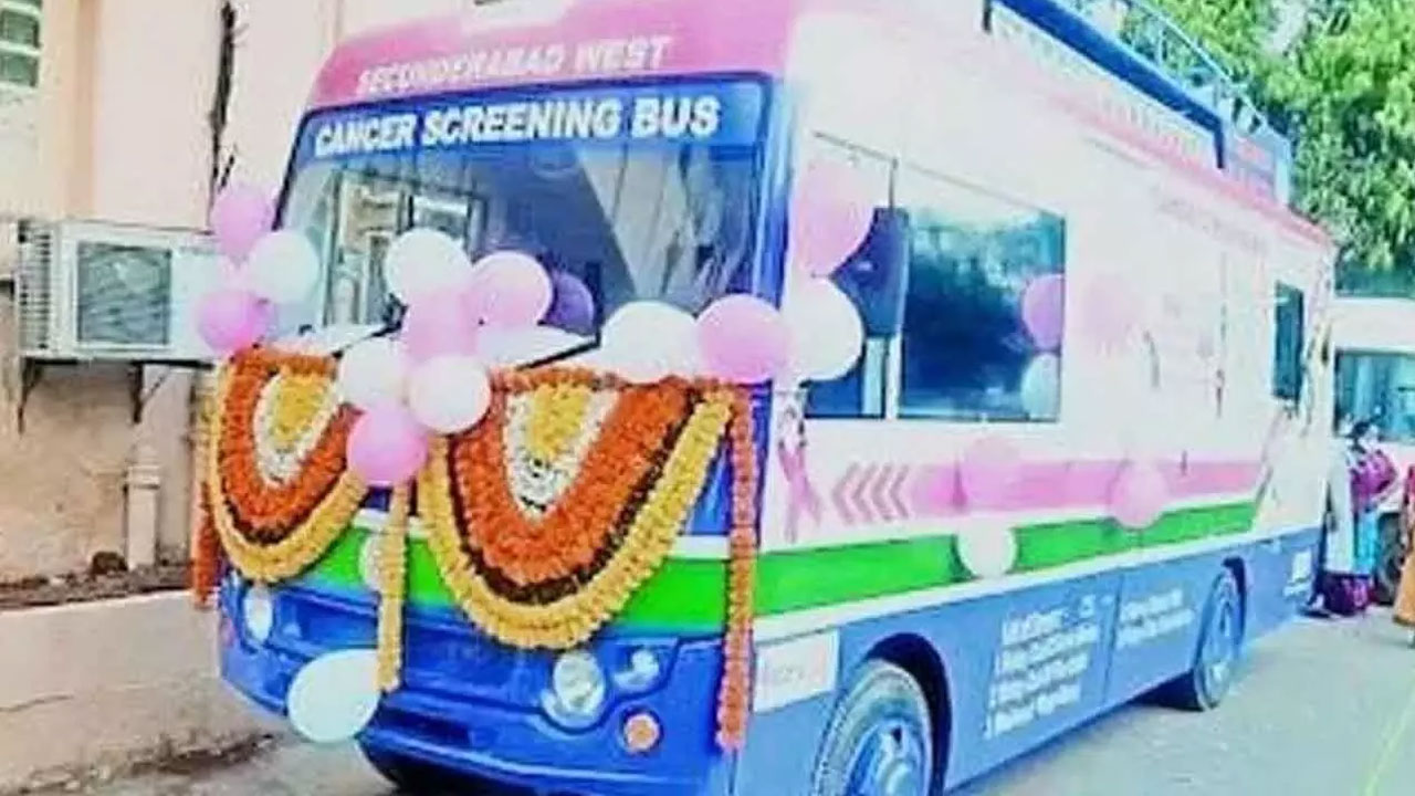 Mobile Cancer Screening Vehicles : అన్ని జిల్లాల్లో అందుబాటులోకి మొబైల్ క్యాన్సర్ స్క్రీనింగ్ వాహనాలు !