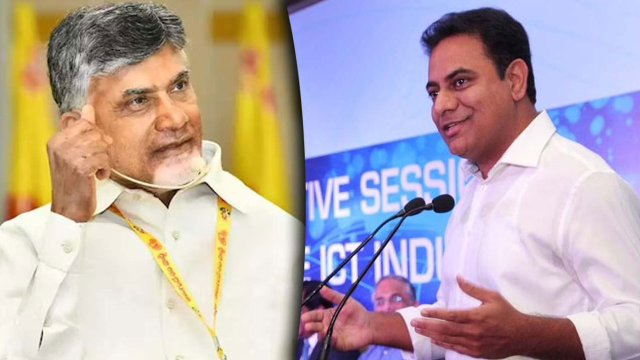 KTR : చంద్ర‌బాబు భ‌జ‌న మొద‌లు పెట్టిన కేటీఆర్.. దేనికంటారు..!