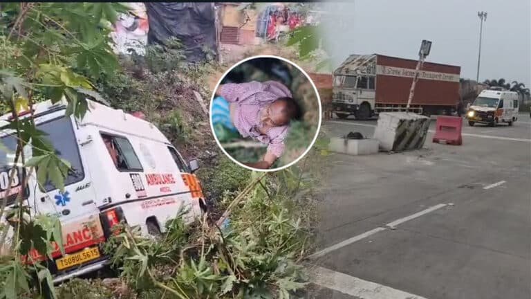Ambulance : చోరీ చేసిన అంబులెన్స్‌తో జాతీయ ర‌హ‌దారిపై దొంగ హ‌ల్‌చ‌ల్‌