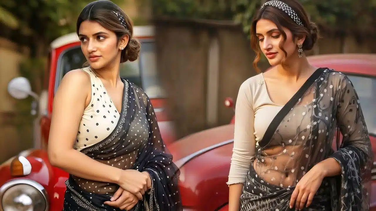 sreeleela : చుక్క‌ల చీర‌లో చుక్క‌లు అందాల‌తో చుక్క‌లు చూపిస్తున్న శ్రీ‌లీల‌.. ఫోటోస్‌..!
