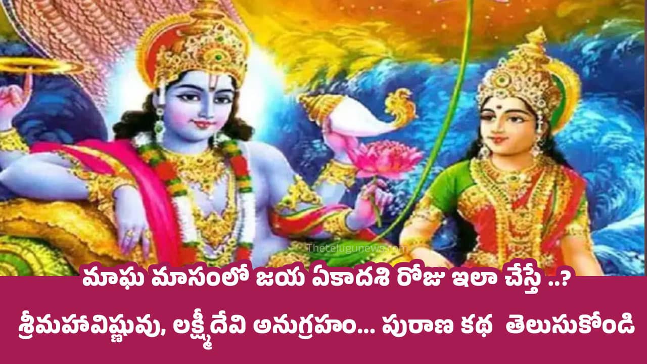 Magha Masam మాఘ మాసంలో జయ ఏకాదశి రోజు ఇలా చేస్తే శ్రీమహావిష్ణువు లక్ష్మీదేవి అనుగ్రహం పురాణ కథ తెలుసుకోండి