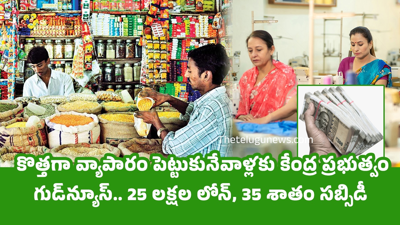 PMEGP Scheme : కొత్త‌గా వ్యాపారం పెట్టుకునేవాళ్ల‌కు కేంద్ర ప్ర‌భుత్వం గుడ్‌న్యూస్‌.. 25 ల‌క్ష‌ల లోన్‌, 35 శాతం సబ్సిడీ..!