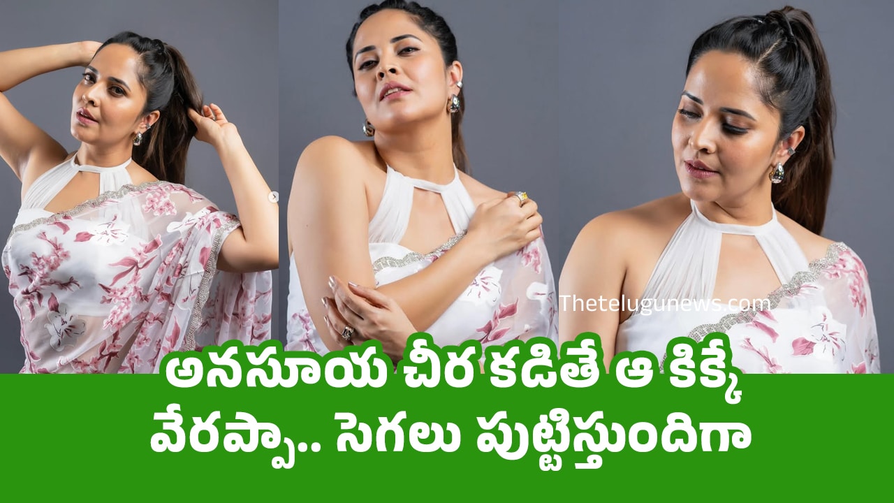 Anasuya : అన‌సూయ చీర క‌డితే ఆ కిక్కే వేర‌ప్పా.. సెగ‌లు పుట్టిస్తుందిగా..!