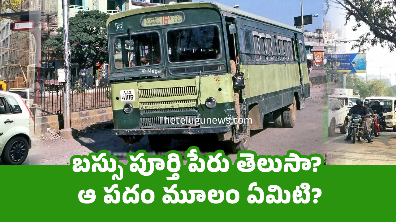 BUS : బస్సు పూర్తి పేరు తెలుసా? ఆ పదం మూలం ఏమిటి?