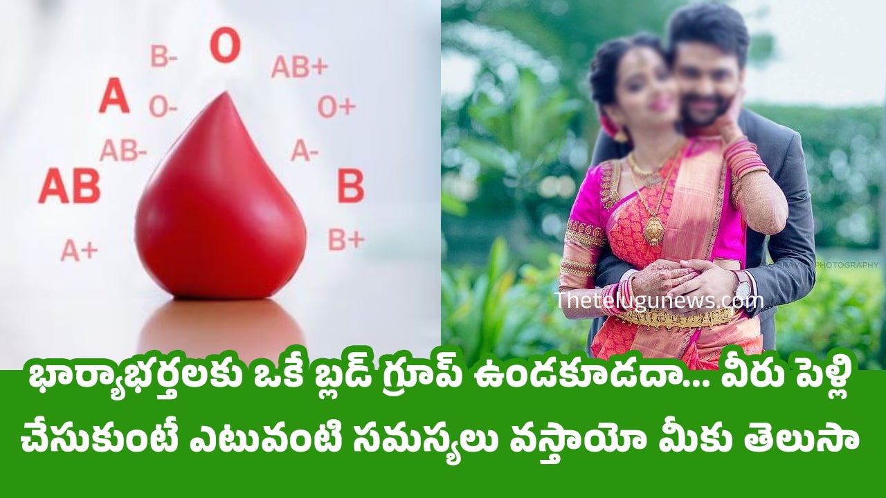 Blood Group : భార్యాభర్తలకు ఒకే బ్లడ్ గ్రూప్ ఉండకూడదా… వీరు పెళ్లి చేసుకుంటే ఎటువంటి సమస్యలు వస్తాయో మీకు తెలుసా…?