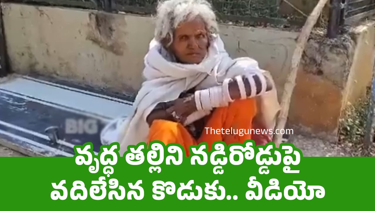 Sitya Tanda : వృద్ధ త‌ల్లిని న‌డ్డిరోడ్డుపై వ‌దిలేసిన కొడుకు.. వీడియో..!