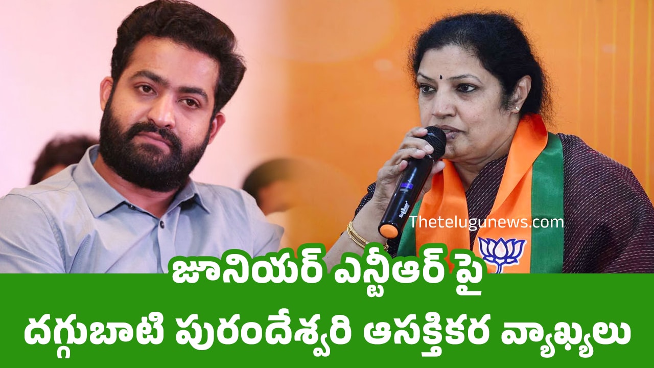 Daggubati Purandeswari : జూనియర్ ఎన్టీఆర్ పై దగ్గుబాటి పురందేశ్వరి ఆసక్తికర వ్యాఖ్యలు