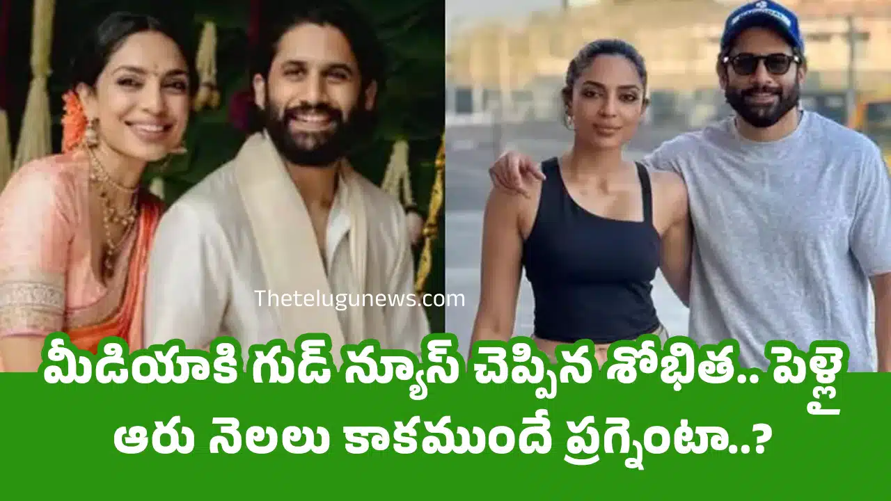 Naga Chaitanya Sobhita Dhulipala : మీడియాకి గుడ్ న్యూస్ చెప్పిన శోభిత‌.. పెళ్లై ఆరు నెల‌లు కాక‌ముందే ప్ర‌గ్నెంటా..?
