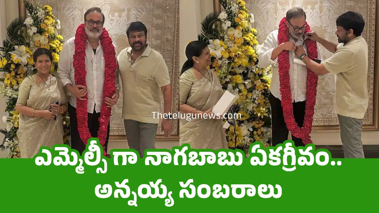 Nagababu : ఎమ్మెల్సీ గా నాగబాబు ఏకగ్రీవం.. అన్నయ్య సంబరాలు