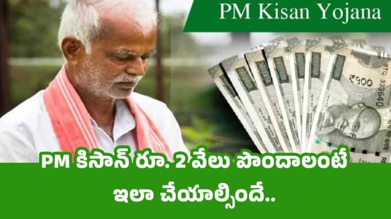 PM Kisan : PM కిసాన్ రూ. 2 వేలు పొందాలంటే ఇలా చేయాల్సిందే..