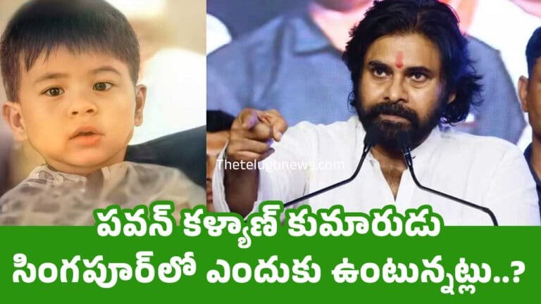 Pawan Kalyan Son : పవన్ కళ్యాణ్ కుమారుడు సింగపూర్‌లో ఎందుకు ఉంటున్నట్లు..?