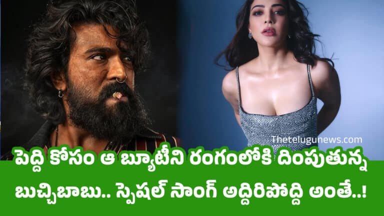 Peddi Movie :  పెద్ది కోసం ఆ బ్యూటీని రంగంలోకి దింపుతున్న బుచ్చిబాబు.. స్పెష‌ల్ సాంగ్ అద్దిరిపోద్ది అంతే..!