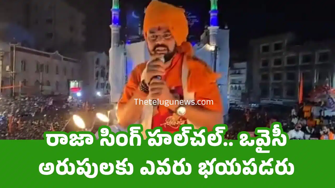 Raja Singh : రాజా సింగ్ హ‌ల్‌చ‌ల్.. ఒవైసీ అరుపులకు ఎవరు భయపడరు