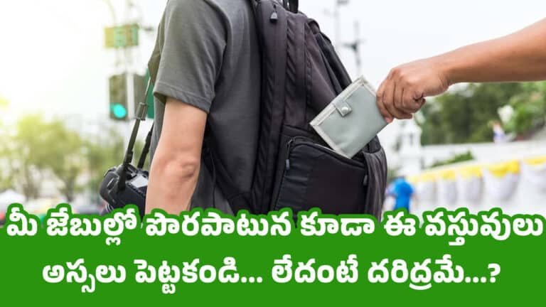 Vasthu Tips : మీ జేబుల్లో పొరపాటున కూడా ఈ వస్తువులు అస్సలు పెట్టకండి… లేదంటే దరిద్రమే…?