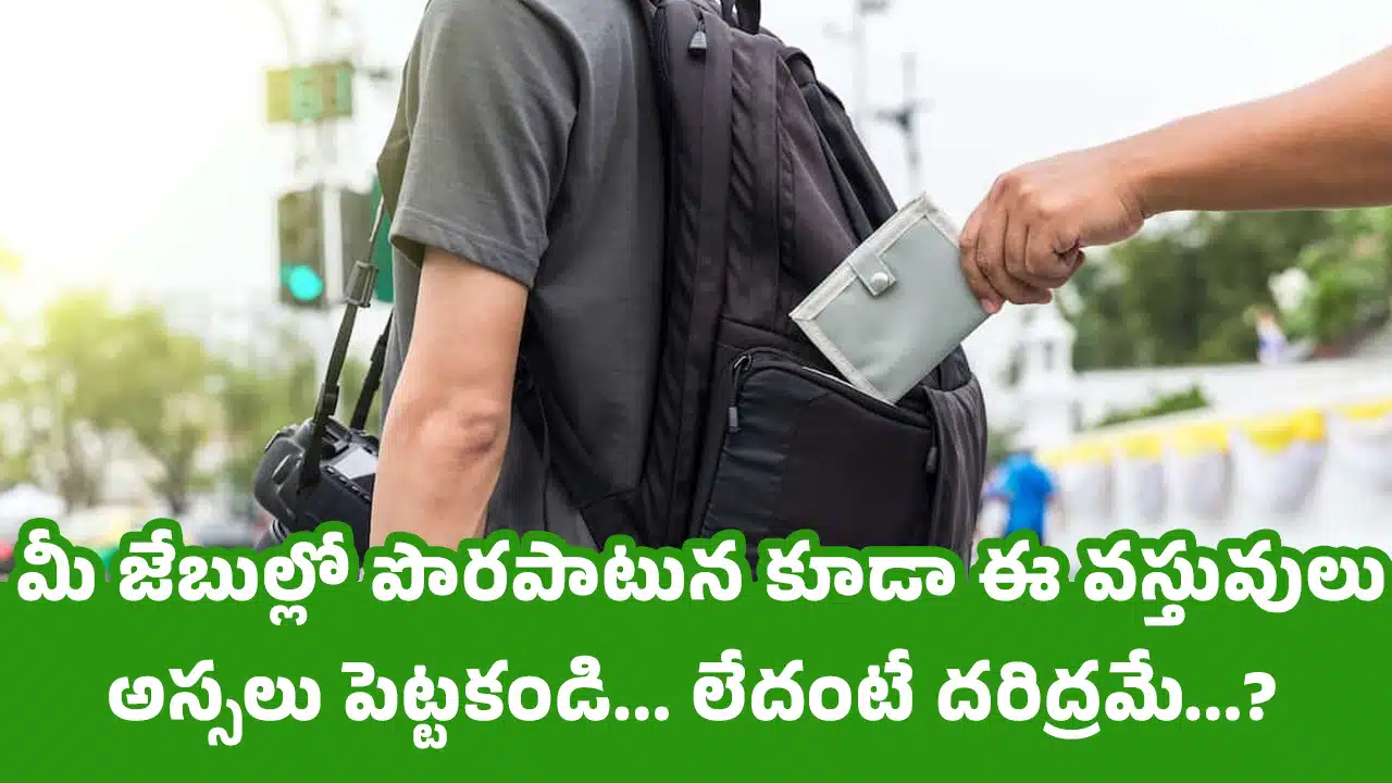 Vasthu Tips : మీ జేబుల్లో పొరపాటున కూడా ఈ వస్తువులు అస్సలు పెట్టకండి... లేదంటే దరిద్రమే...?