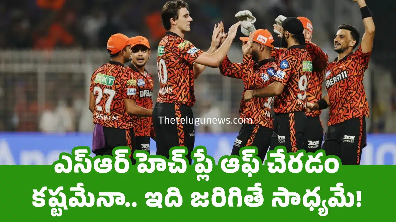 IPL SRH : ఎస్ఆర్ హెచ్ ప్లే ఆఫ్ చేర‌డం క‌ష్ట‌మేనా.. ఇది జ‌రిగితే సాధ్య‌మే!