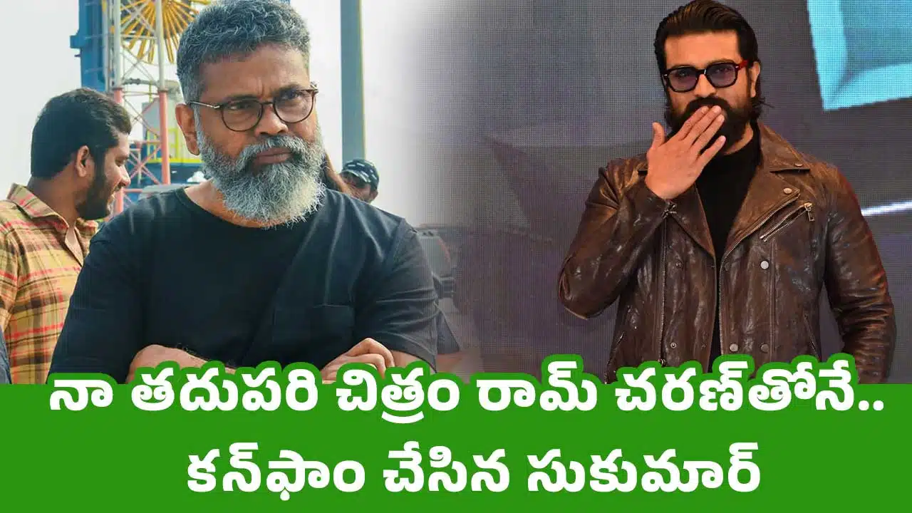 Sukumar : నా త‌దుపరి చిత్రం రామ్ చ‌ర‌ణ్‌తోనే.. క‌న్‌ఫాం చేసిన సుకుమార్