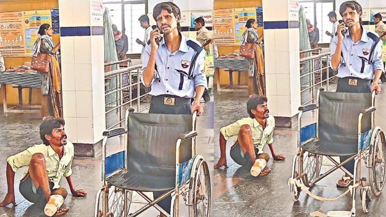 Hospital : మనుషుల్లో మానవత్వం కోల్పోయిందా..? నడవలేను అని చెప్పినా వీల్ చైర్ ఆసుపత్రి సిబ్బంది..!