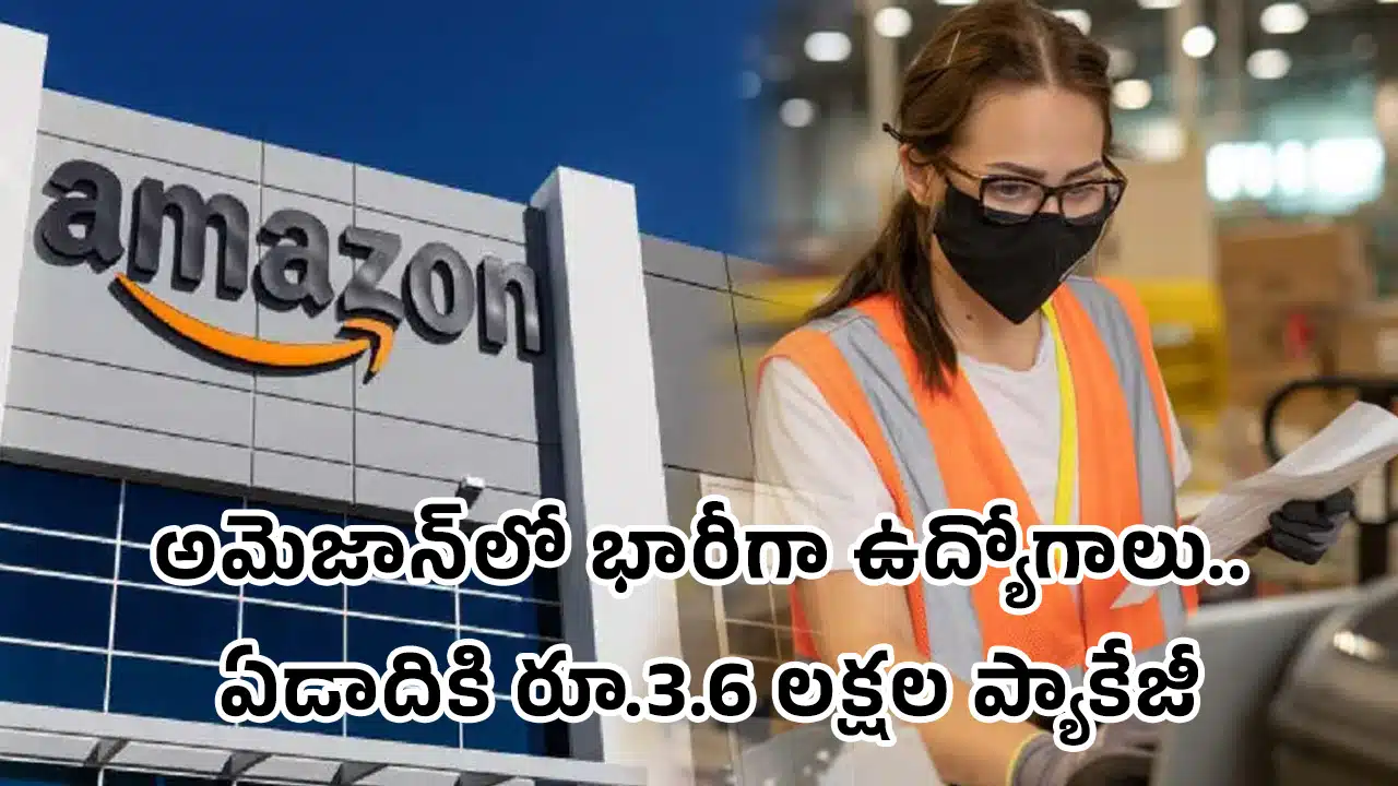Jobs In Amazon : అమెజాన్‌లో భారీగా ఉద్యోగాలు.. ఏడాదికి రూ.3.6 ల‌క్ష‌ల ప్యాకేజీ