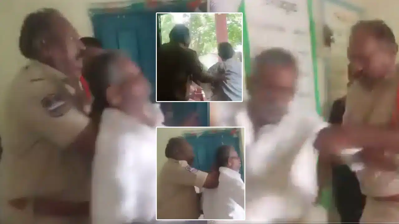 Police : ఇదేనా ఫ్రెండ్లీ పోలీస్ అంటే.. వృద్ధుడు అని కూడా చూడకుండా రైతుని ఈడ్చుకెళ్ళిన పోలీస్ అధికారి.. వీడియో !