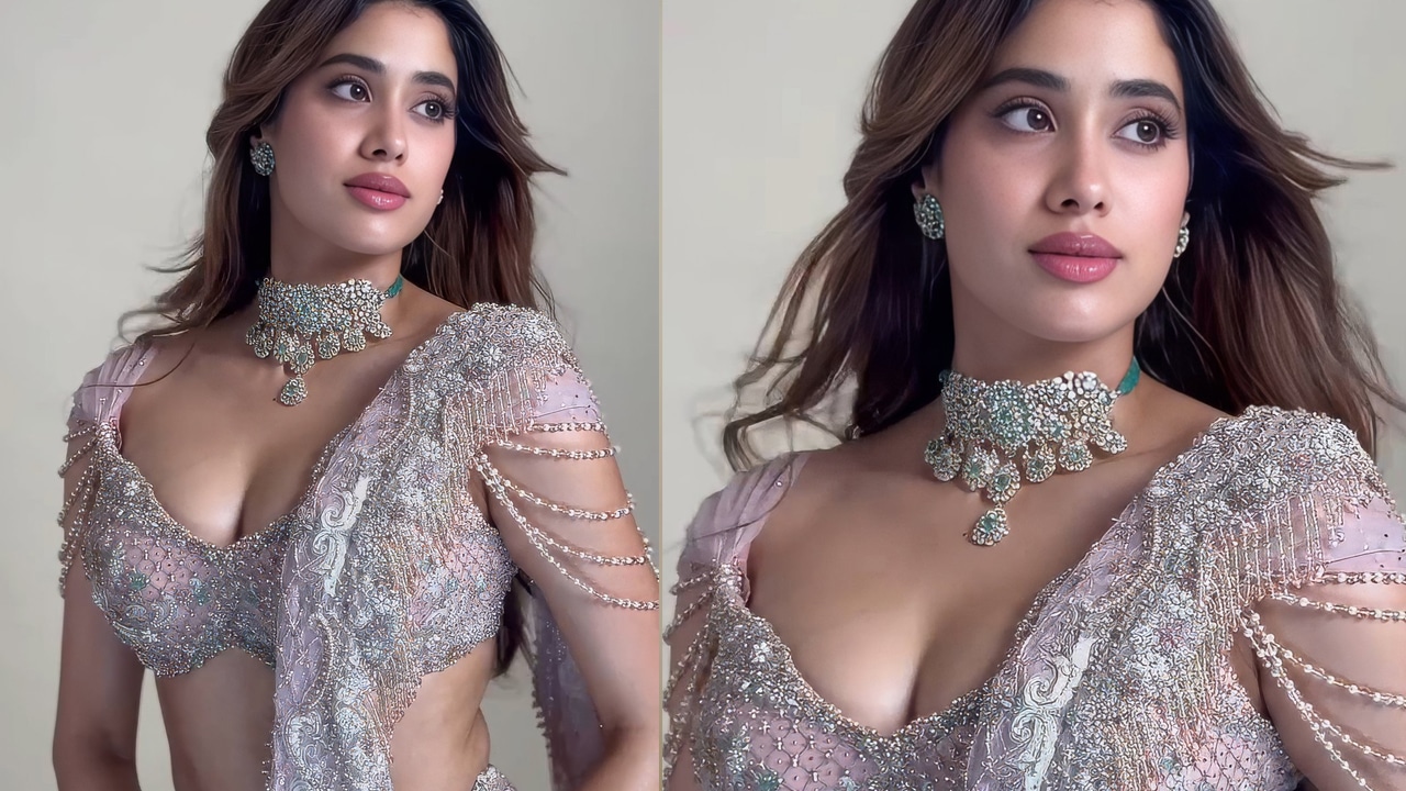 Janhvi Kapoor : జాన్వీ క‌పూర్ ఎద ఎత్తులకి ఫిదా అవుతున్న కుర్ర‌కారు.. మైండ్ బ్లాక్ అంతే..!