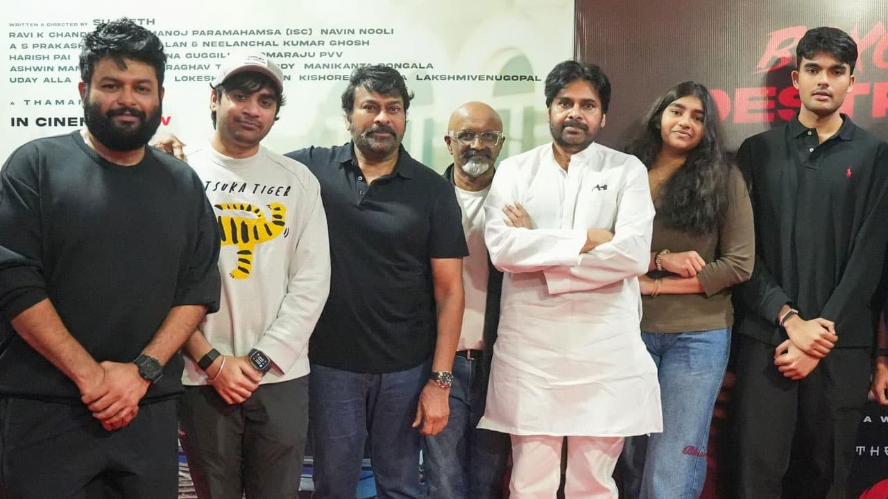 Chiranjeevi | ఓజీ సినిమా హాలీవుడ్ స్థాయిలో ఉందంటూ చిరు ప్ర‌శంస‌ల జ‌ల్లు.. టీమ్ ఫుల్ ఖుష్‌