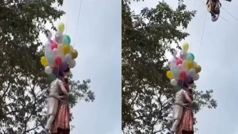 Pre Wedding Shoot | ఇదేం పిచ్చిరా నాయ‌నా.. గాల్లో వేలాడుతూ ప్రీ వెడ్డింగ్ షూట్