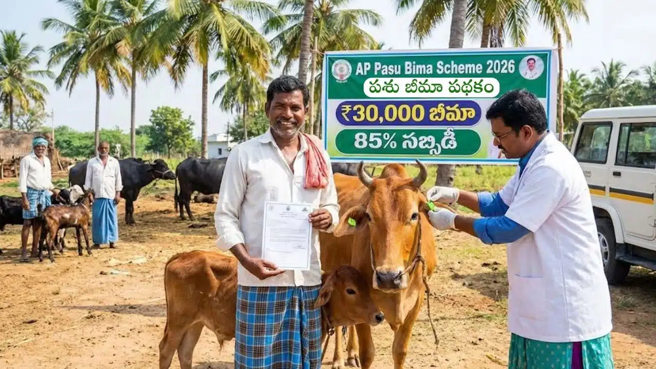 AP Pasu Bima Scheme 2026: ఏపీ రైతులకు ప్రభుత్వ తీపి కబురు.. రూ.15వేల నుంచి రూ.30వేలు బీమా.. ఇలా దరఖాస్తు చేస్కోండి!