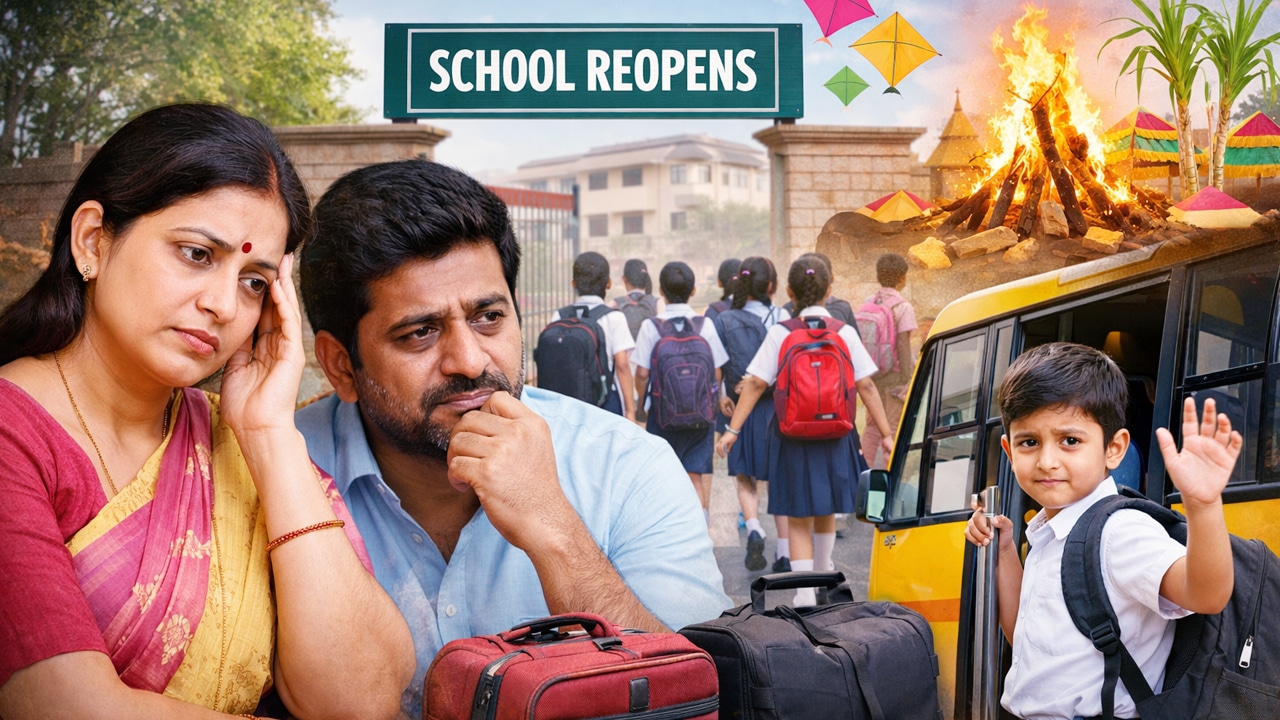 Sankranti Holidays : తెలంగాణ విద్యార్ధుల‌ పేరెంట్స్ ఆందోళన.. సంక్రాంతి సెలవులు పొడిగించాలంటూ డిమాండ్