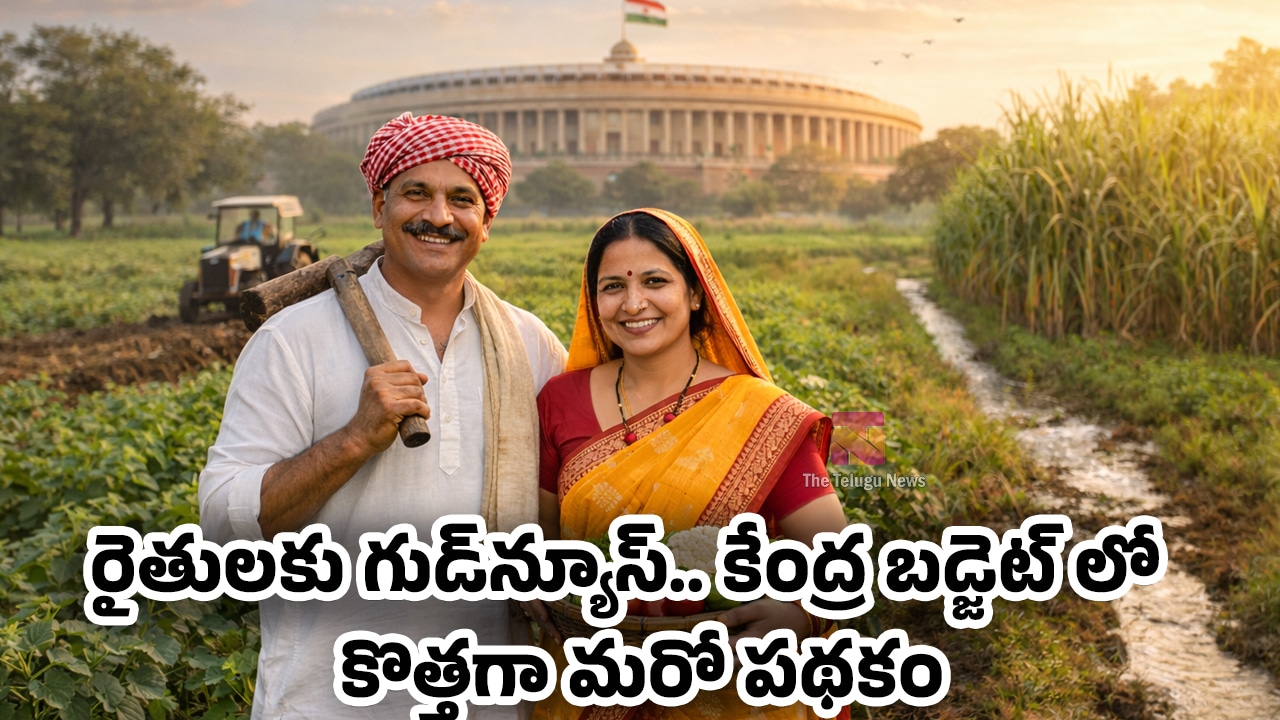Union Budget 2026 : రైతుల‌కు గుడ్‌న్యూస్‌.. కేంద్ర బడ్జెట్ లో కొత్తగా మరో పథకం..!