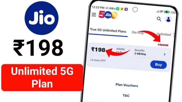 Jio 5g Recharge Plan : జియో మరో సంచలనం.. రూ. 198 లకే 5G సేవలు