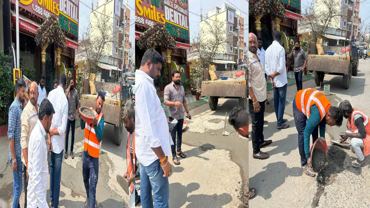 Deputy Commissioner A. Sailaja responded to the road repairs