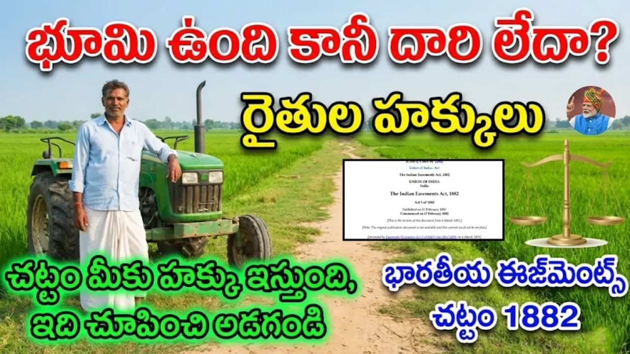 Farmer Rights Law :  మీ పొలానికి రోడ్ కావాలంటే ఈ చట్టం ద్వారా ఈజీ గా వచ్చేస్తుంది…!